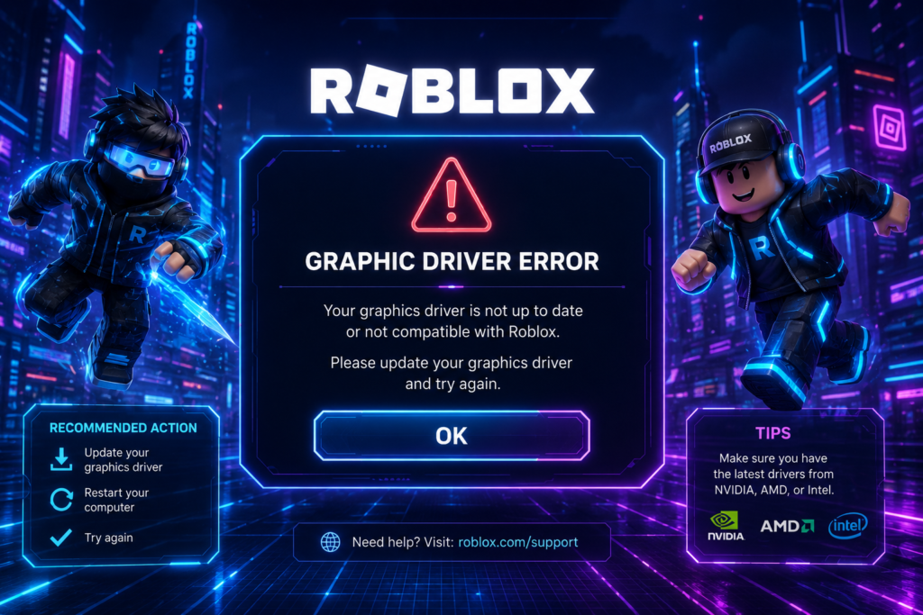 Roblox Graphic Driver Error