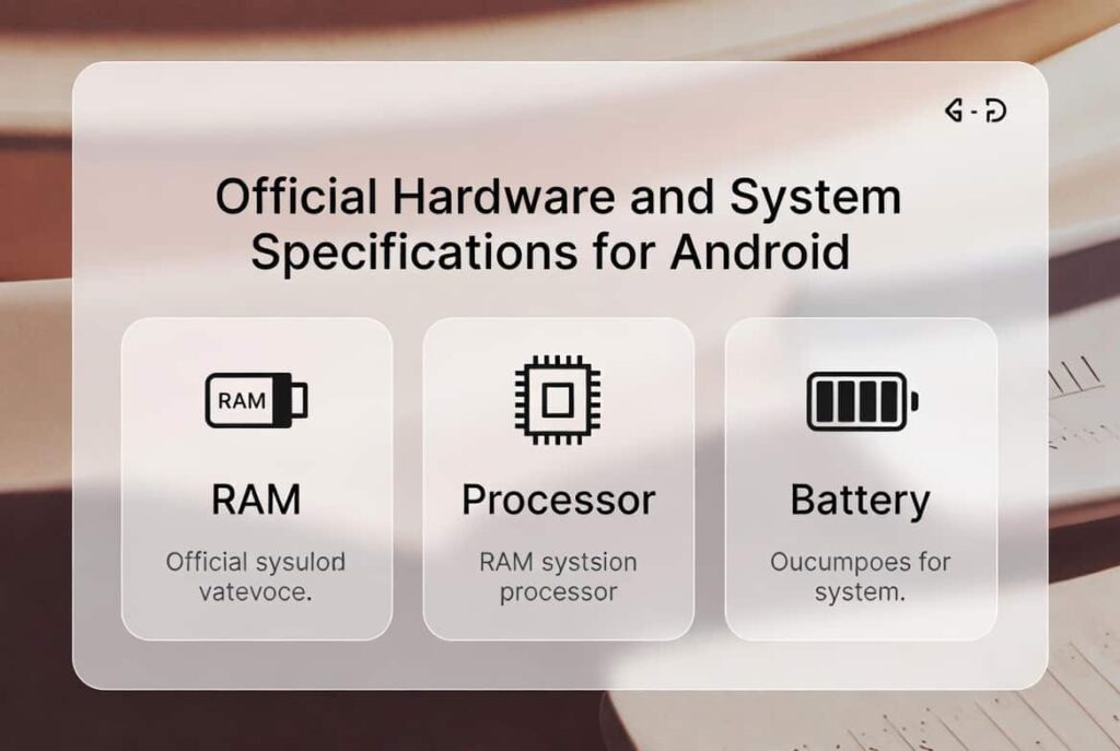 Official Hardware and System Specifications for Android (1)